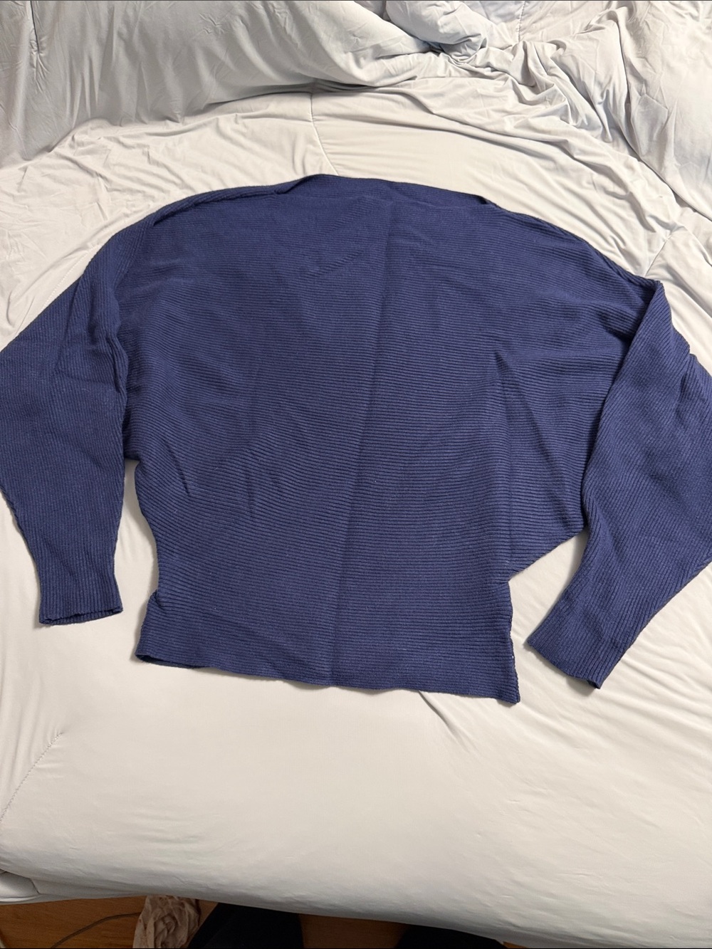 Cozy Navy Blue Knit Sweater